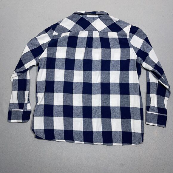 Woolrich Shirt Womens Size XXL Blue Plaid Plus Flannel Button Up Long Sleeve - Picture 8 of 10
